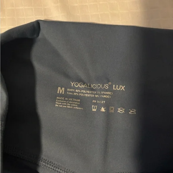 Yogalicious Blue Flare Pants with High-Rise Waistband - Picture 3 of 3